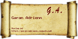 Garan Adrienn névjegykártya